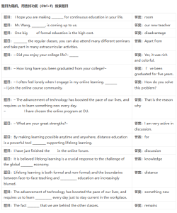 国家开放大学学习网国开电大i国开网上形考作业人文英语3单元自测8 Unit1 Self-test答案